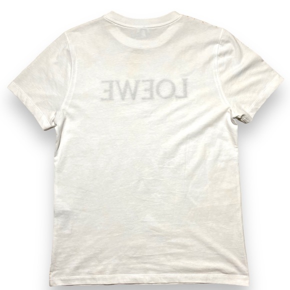 Loewe White embroidered floral Logo T-shirt - Picture 8 of 9